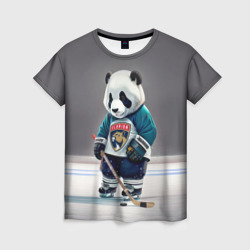 Женская футболка 3D Panda striker of the Florida Panthers