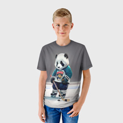 Детская футболка 3D Panda striker of the Florida Panthers - фото 2