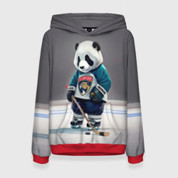 Женская толстовка 3D Panda striker of the Florida Panthers