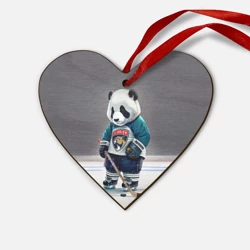Деревянная игрушка Сердце Panda striker of the Florida Panthers