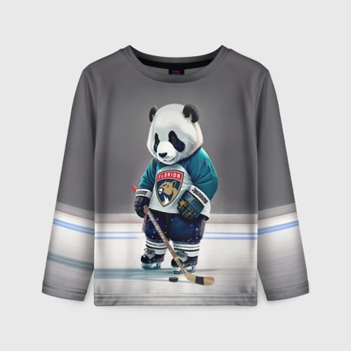 Детский лонгслив 3D Panda striker of the Florida Panthers