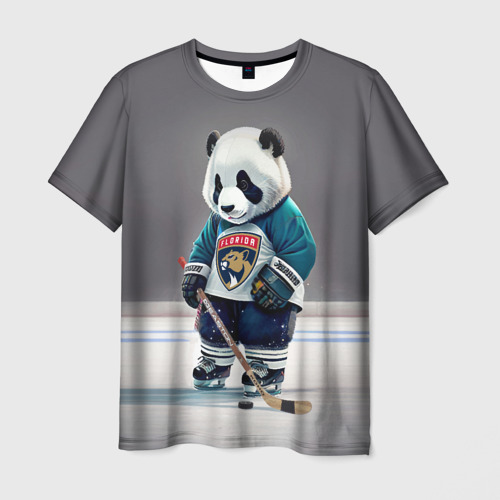 Мужская футболка 3D Panda striker of the Florida Panthers, цвет 3D печать