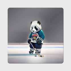 Магнит виниловый Квадрат Panda striker of the Florida Panthers