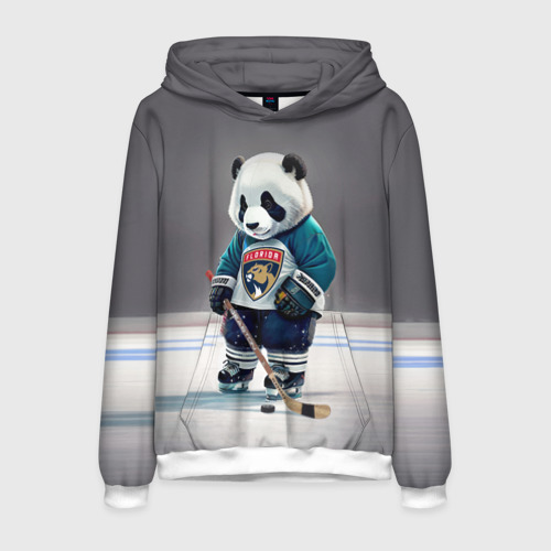 Мужская толстовка 3D Panda striker of the Florida Panthers, цвет белый