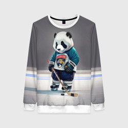 Женский свитшот 3D Panda striker of the Florida Panthers