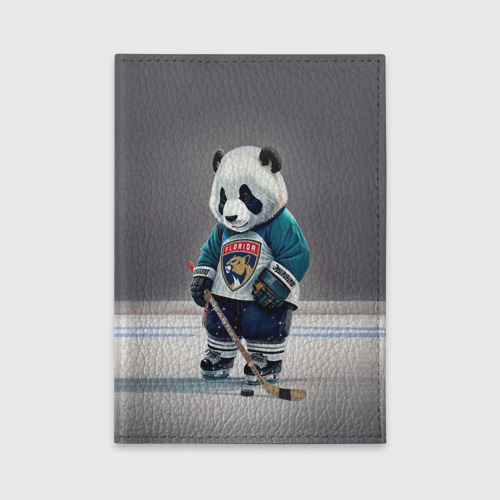 Обложка для автодокументов Panda striker of the Florida Panthers, цвет голубой