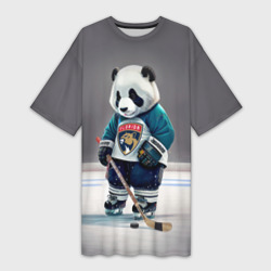 Платье-футболка 3D Panda striker of the Florida Panthers