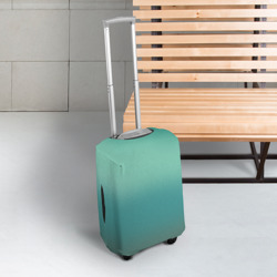 Чехол для чемодана 3D Бирюзовый фон градиент - фото 2