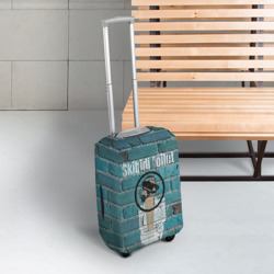 Чехол для чемодана 3D Skibidi toilet Graffiti - фото 2