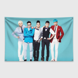 Флаг-баннер Bigbang в костюмах