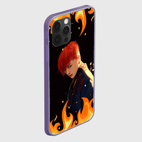 Чехол для iPhone 12 Pro Max с принтом G-Dragon BigBang, вид сбоку #3
