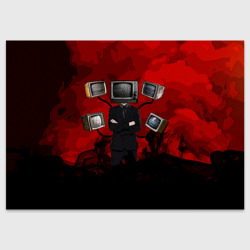 Поздравительная открытка Skibidi toilet Tv Man