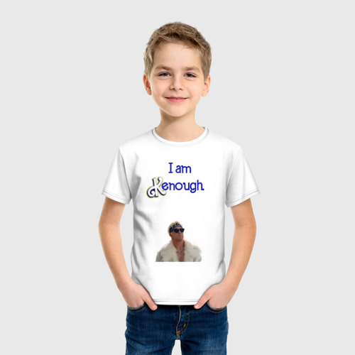 Детская футболка хлопок I'm Kenough, цвет белый - фото 3