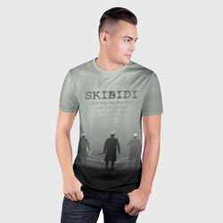 Мужская футболка 3D Slim Skibisi toilet Camera men - фото 2