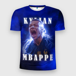 Мужская футболка 3D Slim Килиан Мбаппе сборная Франции