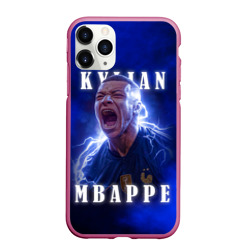 Чехол для iPhone 11 Pro матовый Килиан Мбаппе сборная Франции