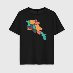 Женская футболка хлопок Oversize Области Армении
