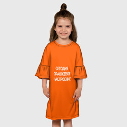 Детское платье 3D Сегодня оранжевое настроение - фото 2