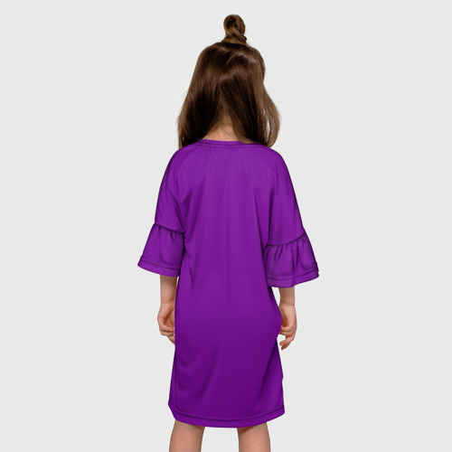 Детское платье 3D Как-то фиолетово, цвет 3D печать - фото 5