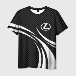 Мужская футболка 3D Lexus - carbon line