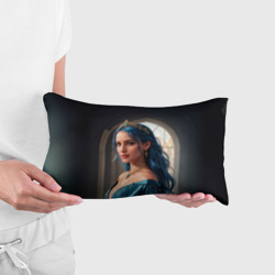 Подушка 3D антистресс Девушка принцесса с синими волосами - фото 2