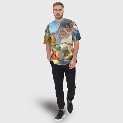 Мужская футболка oversize 3D Изобразительное искусство, цвет 3D печать - фото 5