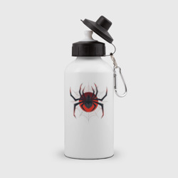 Бутылка спортивная Черный паук в паутине