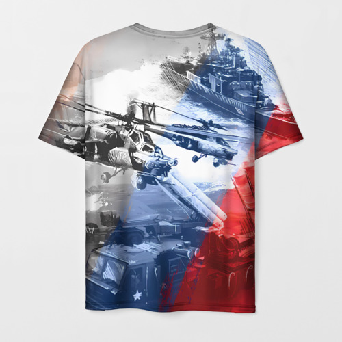 Мужская футболка 3D Армия РФ, цвет 3D печать - фото 2