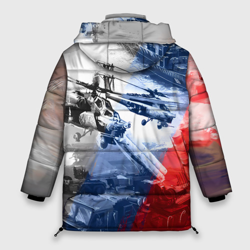 Женская зимняя куртка Oversize Армия РФ, цвет красный - фото 2