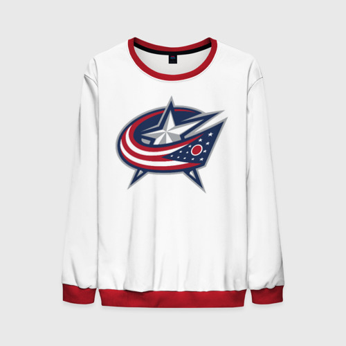 Мужской свитшот 3D Columbus blue jackets - Sergey Bobrovsky, цвет красный