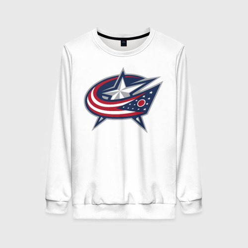 Женский свитшот 3D Columbus blue jackets - Sergey Bobrovsky, цвет 3D печать