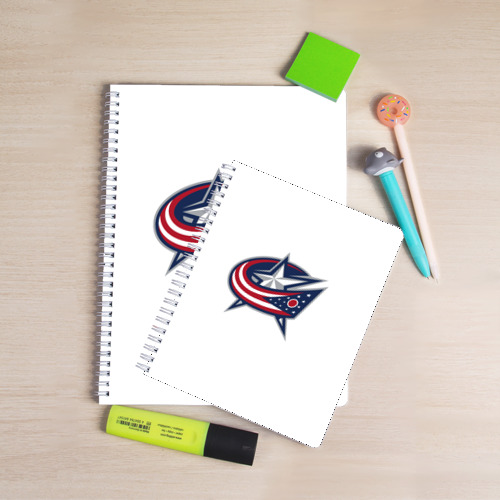 Тетрадь Columbus blue jackets - Sergey Bobrovsky, цвет крупная клетка - фото 3