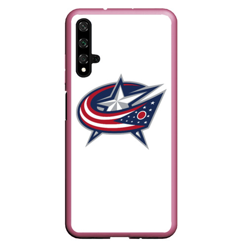 Чехол для Honor 20 Columbus blue jackets - Sergey Bobrovsky, цвет малиновый