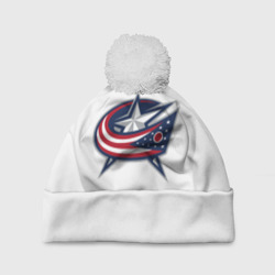 Шапка 3D c помпоном Columbus blue jackets - Sergey Bobrovsky