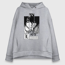 Женское худи Oversize хлопок Death Note - L