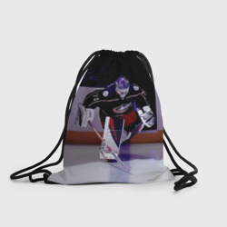 Рюкзак-мешок 3D Sergey Bobrovsky - goalkeeper - Columbus blue jackets