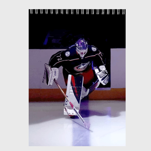 Скетчбук Sergey Bobrovsky - goalkeeper - Columbus blue jackets, цвет белый