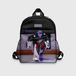 Детский рюкзак 3D Sergey Bobrovsky - goalkeeper - Columbus blue jackets