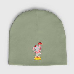Детская шапка демисезонная Слоник с зонтом