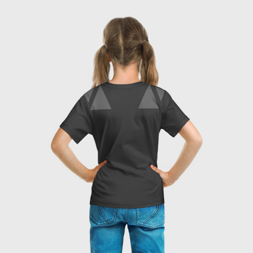 Детская футболка 3D с принтом Detroit: Become classy Human, вид сзади #2