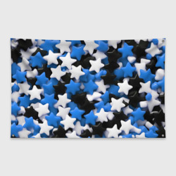 Флаг-баннер Сладкие звёзды чёрно-синие