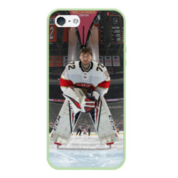 Чехол для iPhone 5/5S матовый Sergey Bobrovsky - Florida panthers - hockey