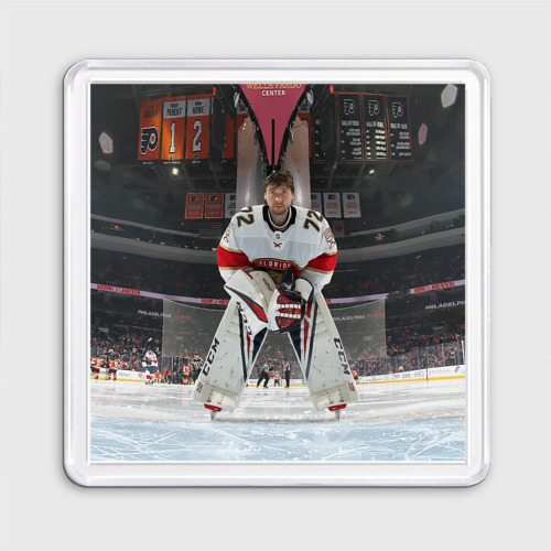 Магнит 55*55 Sergey Bobrovsky - Florida panthers - hockey