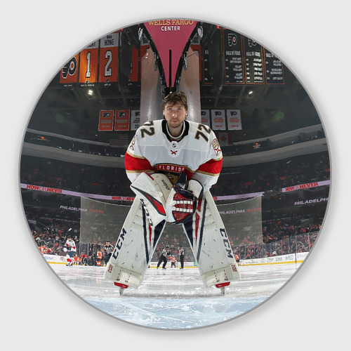 Круглый коврик для мышки Sergey Bobrovsky - Florida panthers - hockey