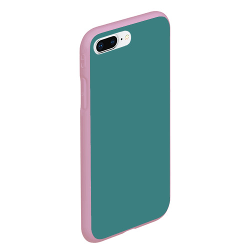 Чехол для iPhone 7Plus/8 Plus матовый Бирюзово - синий, цвет розовый - фото 3
