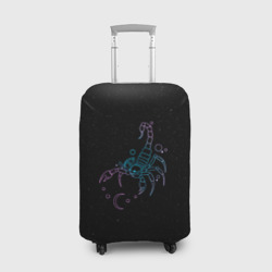 Чехол для чемодана 3D Знак зодиака скорпион - космос
