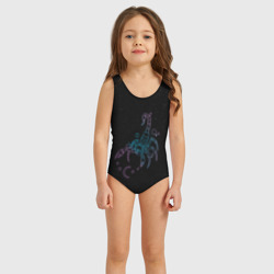 Детский купальник 3D Знак зодиака скорпион - космос