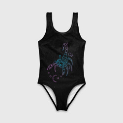 Детский купальник 3D Знак зодиака скорпион - космос - фото 2