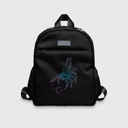 Детский рюкзак 3D Знак зодиака скорпион - космос