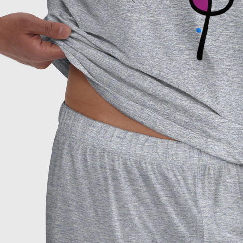 Мужская пижама хлопок с принтом Яркая разноцветная абстракция, фото #4
